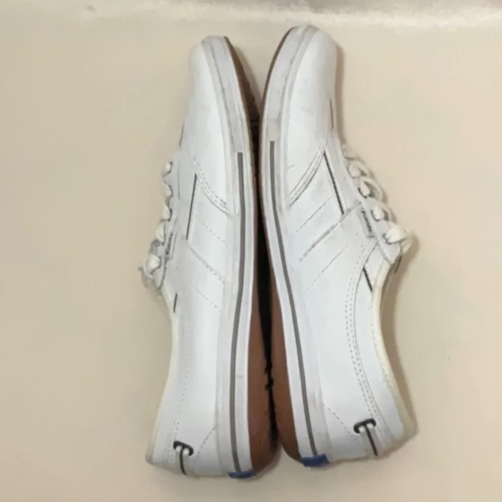 Keds White Lace Up Leather Ortholite WH53121 Sneaker Womens Sz 5.5 - Picture 4 of 10